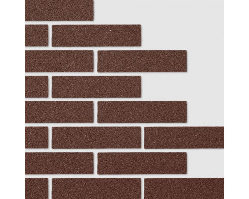Гибкий кирпич из мраморной крошки Mineral-K Коричневая умбра 240 х 64 мм.