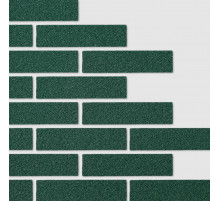 Гибкий кирпич из мраморной крошки Mineral-K Зеленая бирюза 240 х 64 мм.