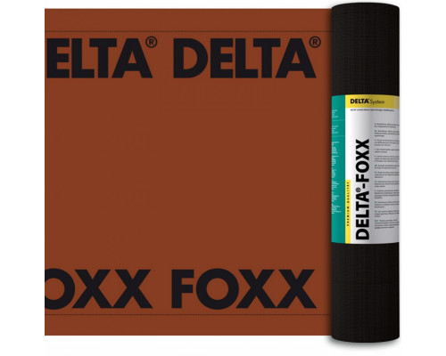 Гидро-ветрозащитная диффузионная мембрана DELTA-FOXX 1,5 х 50 м. 75 м2