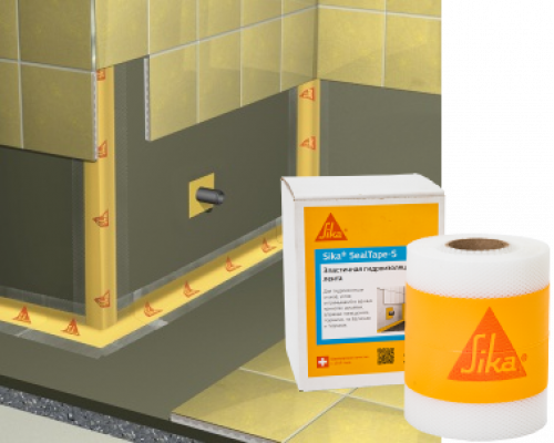 Гидроизоляционная лента эластичная Sika® SealTape S рулон 50 м. Sika
