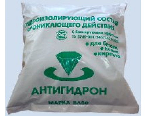 Гидроизоляционная смесь для защиты деформационных швов Антигидрон ВЛ50 «Адгезив-уплотнитель» серый 25 кг.