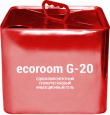 Гидроизоляция инъекционная однокомпонентный полиуретановый гель G-20 Ecoroom 20 кг.