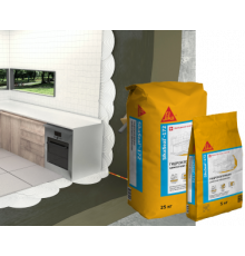 Гидроизоляция на цементной основе,тонкослойная SikaSeal®-172 серая 5 кг. Sika
