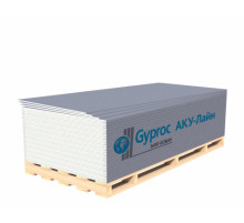 Гипсовая плита звукоизоляционная Gyproc Aku-Line / АКУ-Лайн (ГСП-D) 2500 х 1200 х 12,5 мм. 3м2