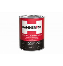 ГРУНТ- ЭМАЛЬ ПО РЖАВЧИНЕ 3 В 1 "HAMMERTON" КОРИЧНЕВАЯ 10 КГ (1)