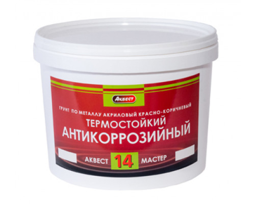 Грунт акриловый антикоррозионный Аквест-14 Мастер красно-коричневый 36 кг.