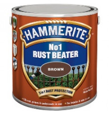 Грунт для черных металлов антикоррозийный Хаммерайт / Hammerite Rust Beater коричневый 2,5 л.