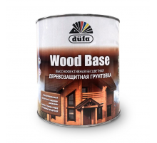 Грунт для защиты древесины Dufa Wood Base с биоцидом бесцветная 3 л.