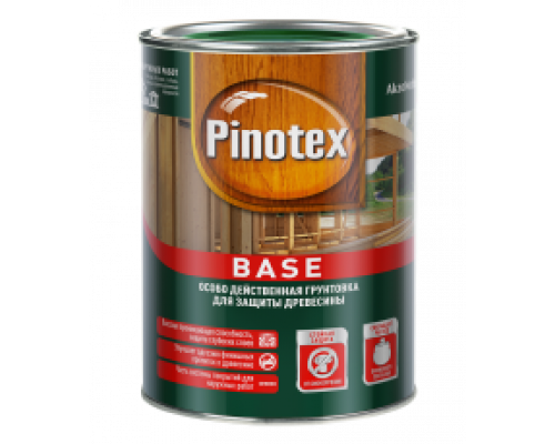 Грунт для защиты древесины Pinotex Base 1 л.