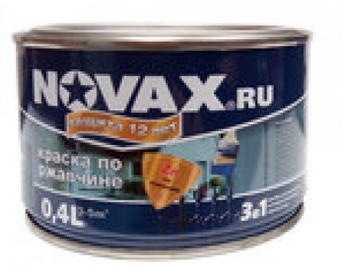 Грунт-эмаль 3в1 глянц Беж(RAL1015) 0,4 л  NOVAX
