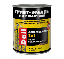 Грунт-эмаль по ржавчине 3 в 1 Dali база А 1,8 л.