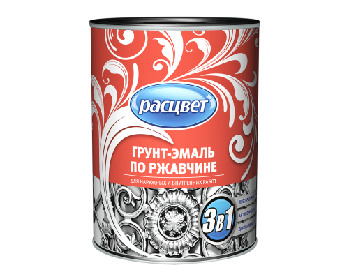 Грунт-эмаль по ржавчине 3в1 "ПРОСТОКРАШЕНО!" голубая 0,9 кг