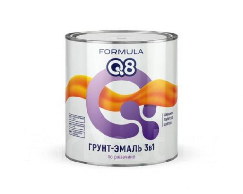 Грунт-эмаль по ржавчине "Formula Q8" серая 1,9 кг.
