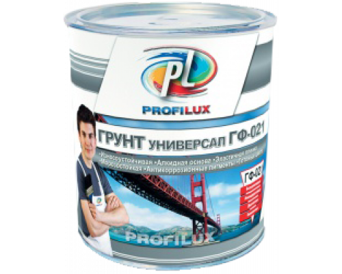 Грунт ГФ-021 по металлу и дереву Profilux серый 1,9 кг.