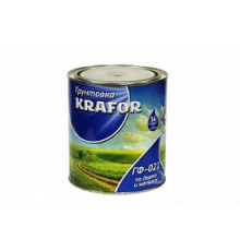 Грунт ГФ-21 "Krafor" серый 2,7 кг.
