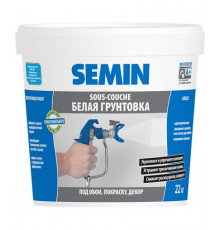 Грунт машинного нанесения Semin Sous-Couche Airless белая крышка 20 кг.