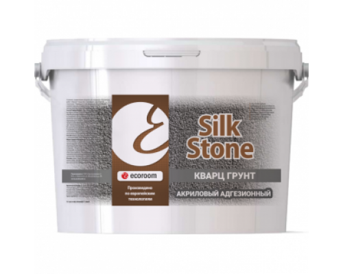 Грунтовка адгезионная с кварцевым наполнителем Ecoroom SilkStone 18 кг.