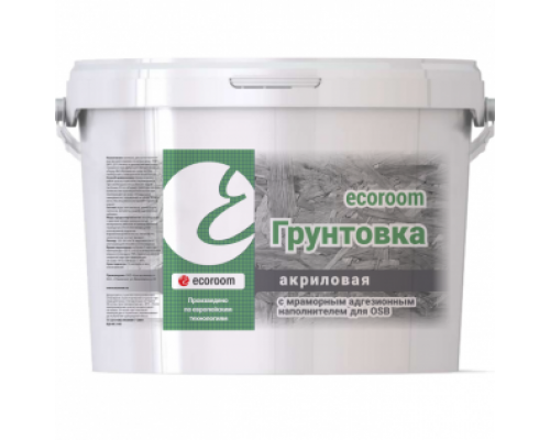 Грунтовка акриловая с мраморным адгезионным наполнителем для OSB Ecoroom 5 л.