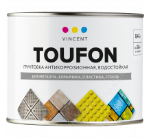 Грунтовка антикоррозионная для металла, керамики, пластика и стекла VINCENT TOUFON (0,33л)