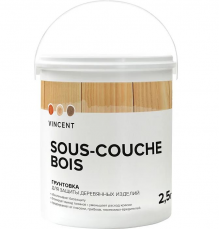 Грунтовка для защиты древесины VINCENT SOUS COUCHE BOIS  (2,5л)