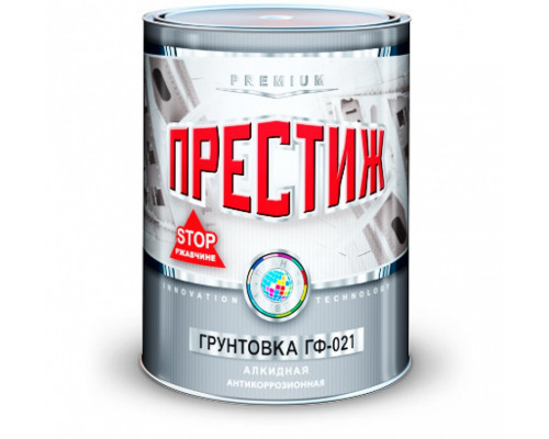 Грунтовка ГФ-021 алкидная антикоррозионная Красно-коричневая 6 кг.,"Престиж"
