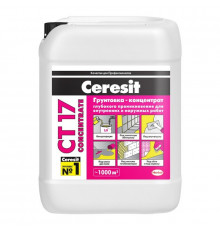 Грунтовка глубокого проникновения концентрат Ceresit CT 17 Concentrate 10 л.