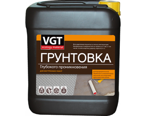 Грунтовка глубокого проникновения универсальная ВД-АК-0301 5 кг ВГТ