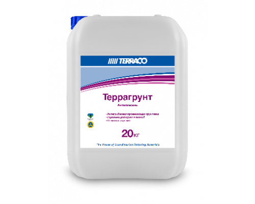 Грунтовка противогрибковая Terragrunt Antiplesen (ALC PRIMER) по пенобетону и другим пористым поверхностям 20 кг. Terraco