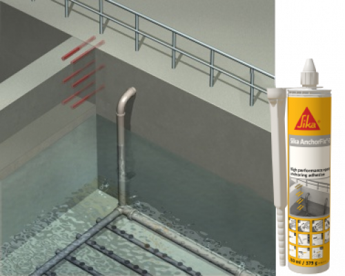 Химический анкер сверхпрочный двухкомпонентный Sika® AnchorFix®-3+ серый 250 мл.