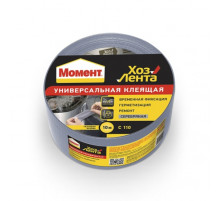 Хозлента универсальная клеящая "Момент" серебряная 50 м. Henkel