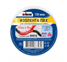 Изолента ПВХ Unibob синяя 15 мм. x 10 м. 130 мкм.