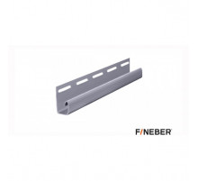 J-профиль FineBer Classic Color Серо-голубой 3000 мм