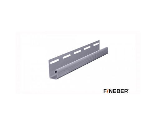 J-профиль FineBer Classic Color Серо-голубой 3000 мм