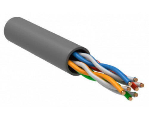 Кабель витая пара U/UTP кат.5E 4х2х24AWG solid CU PVC сер. (м) GENERICA BC1-C5E04-111-305-G