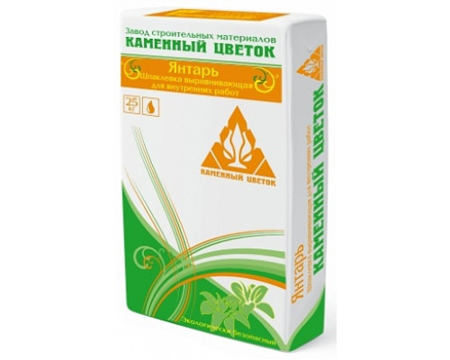 Каменный цветок Шпаклевка Янтарь 25кг.