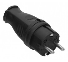 Каучуковая вилка с заземлением IP44 16А Mirsa 116.101