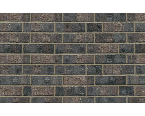 Кирпич клинкерный Westerwaelder Klinker 240 х 115 х 71 мм. Nr 15F Schwarz-bunt Edelglanz bes. Fuss.