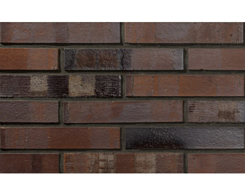 Кирпич клинкерный Westerwaelder Klinker 290 х 60 х 52 мм. Nr 04S Rotbraun-bunt Spezial