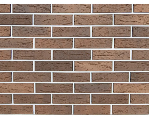 Кирпич облицовочный клинкерный Kerma Premium klinker 250 х 120 х 65 мм. Коричневый Рустик 1 NF ПУ
