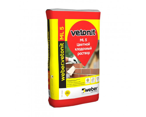 Кладочный цветной раствор Weber.Vetonit ML5 / Вебер.Ветонит МЛ 5 Рутус 151, 25 кг.