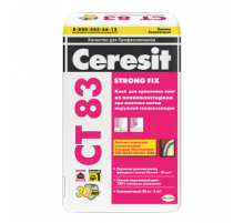 Клеевая смесь для крепления плит из пенополистирола Ceresit CT-83 Strong Fix 25 кг.