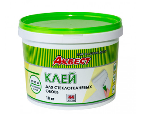 Клей акриловы для стеклотканевых обоев Аквест-44 Мастер 10 кг.