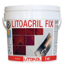 Клей для керамической плитки дисперсионный LITOACRIL FIX белый 5 кг. Litokol