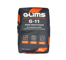 Клей для керамической плитки GLIMS G-11 серый 25 кг.