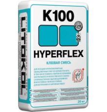 Клей для керамогранита и камня Litokol Hyperflex K100 / Литокол Гиперфлекс К100 белый 20 кг.