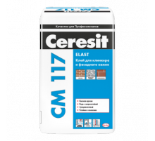 Клей для клинкера и фасадного камня Ceresit СМ-117 Extra серый 25 кг.