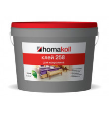 Клей для ковролина, водно-дисперсионный Homakoll 258 бежевый 14 кг.