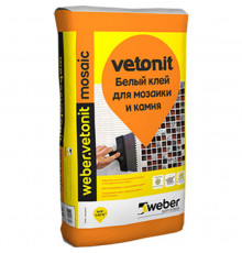 Клей для мозаики и камня Weber.Vetonit Mosaic / Вебер Ветонит Мозаик белый 25 кг.