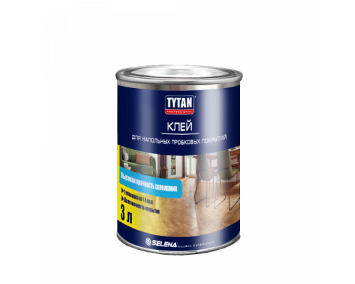 Клей для напольных пробковых покрытий 3л., Tytan Professional