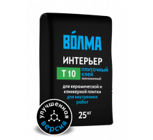Клей для облицовки керамической плиткой внутри помещений ВОЛМА Интерьер 25 кг.